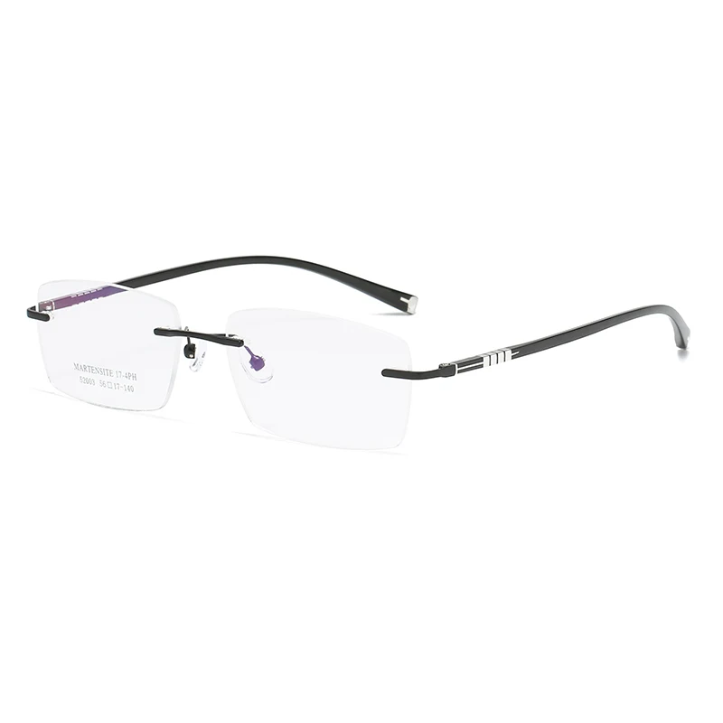 ZIROSAT 52003 Men Alloy Titanium Rimless Glasses Frame Male Square Ultralight Man Frameless Myopia Optical Frames Eyewear - Image 6