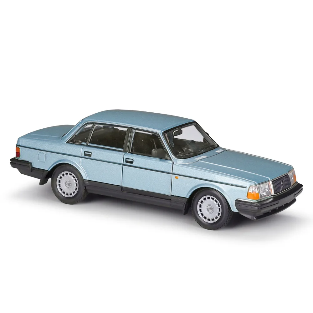 WELLY Diecast 1:24 Scale Car Classic VOLVO 240 GL High Simulation Model Car Alloy Metal Toy Car For Chlidren Gift Collection