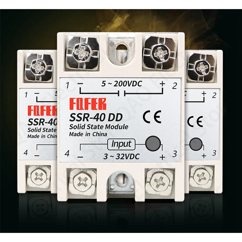 

Твердотельное реле SSR-10DD SSR-25DD SSR-40DD SSR-60DD SSR-80DD SSR-100DD фактически 3-32 DC TO 5-60 DC SSR relay solid state