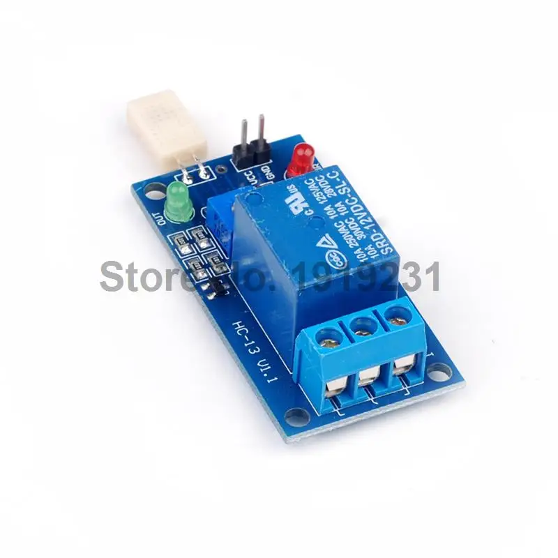 Módulo branco do interruptor da umidade do módulo do relé da cabeça 12v do sensor