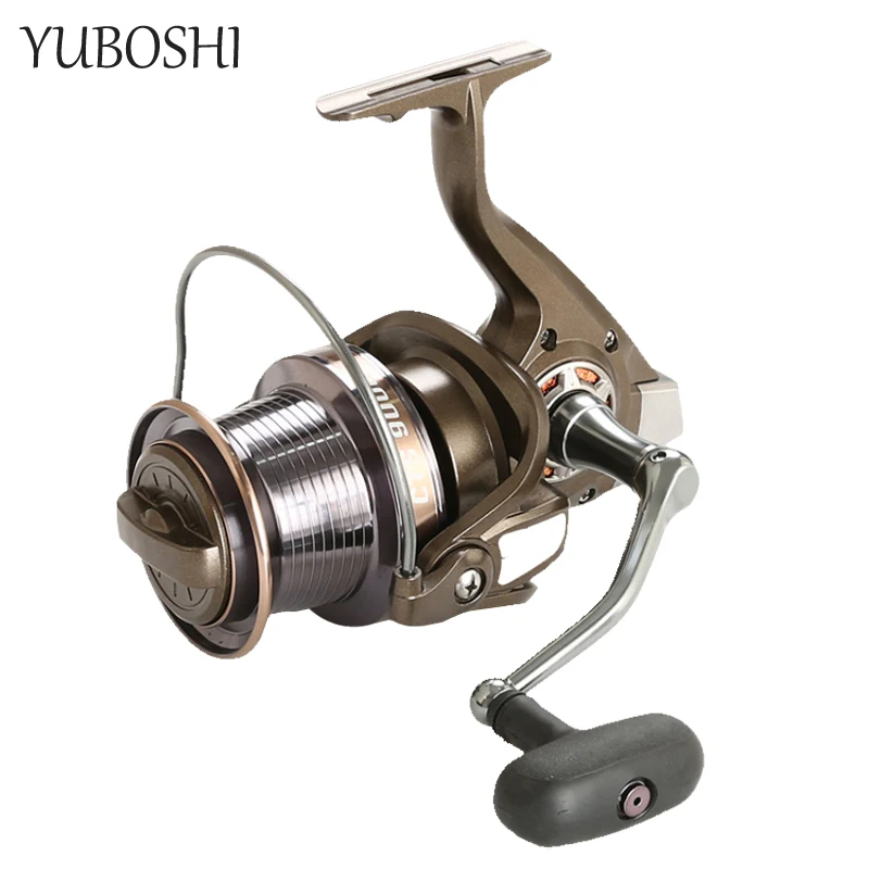 

2022 New 9000 10000 12000 Series 14+1BB Fishing Reel Metal Spool 4.0:1 High Speed Coffee Spinning Fishing Wheel Tools