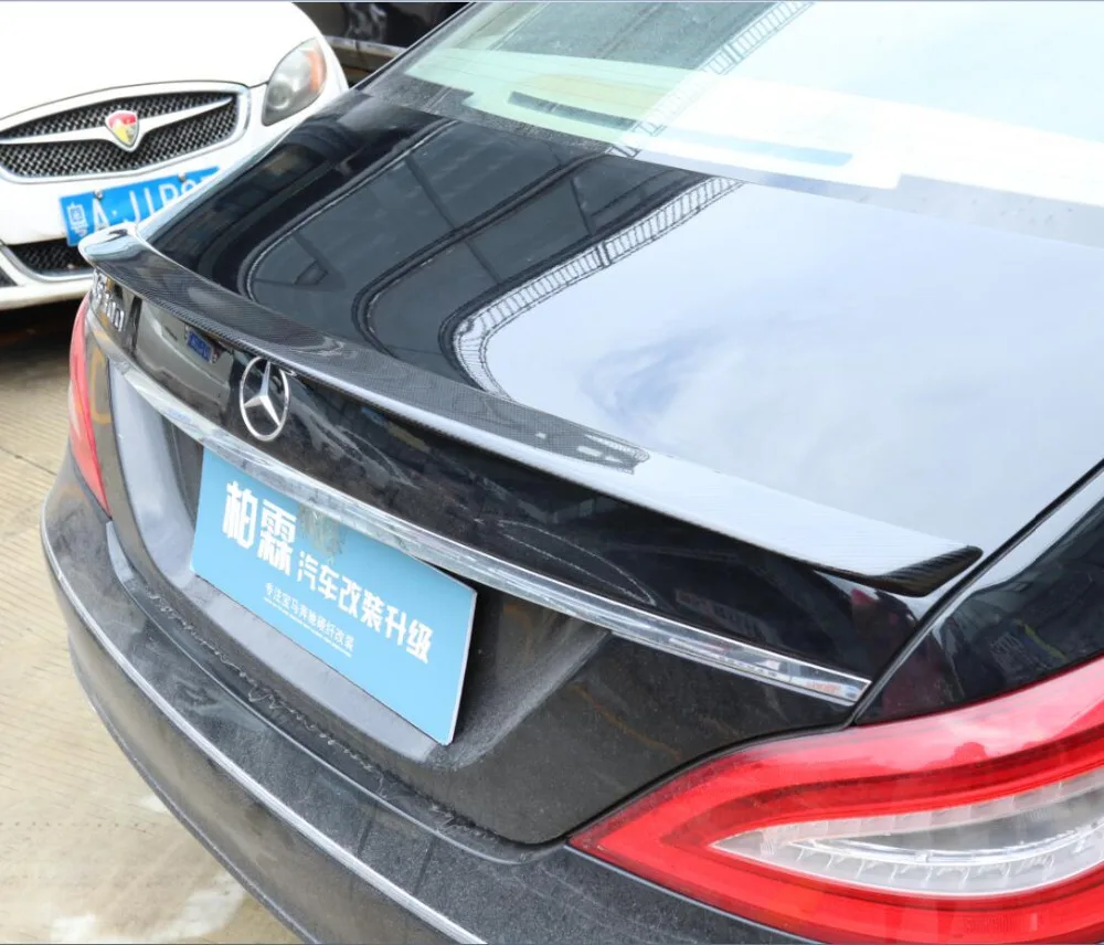 Carbon Fiber Car Rear Wing Trunk Lip Spoilers For Benz CLS W218 C218 CLS 280 CLS300 CLS350 CLS500 CLS550 2012-2018