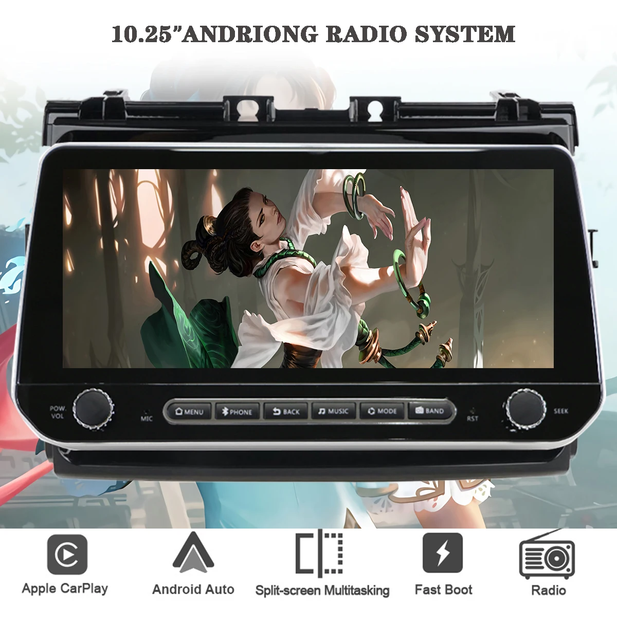 Android 13 8Core 8G Ram Car Autoradio Multimedia For Toyota Estima/ Previa/Tarago 2006+ Navigation GPS Headunit Carplay DSP RDS