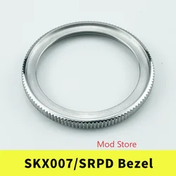 SKX007/SKX173/SKX011/SRPD Coin Edge Bezel Silver Polished Finish 316L Stainless Steel High Quality Includ Gasket