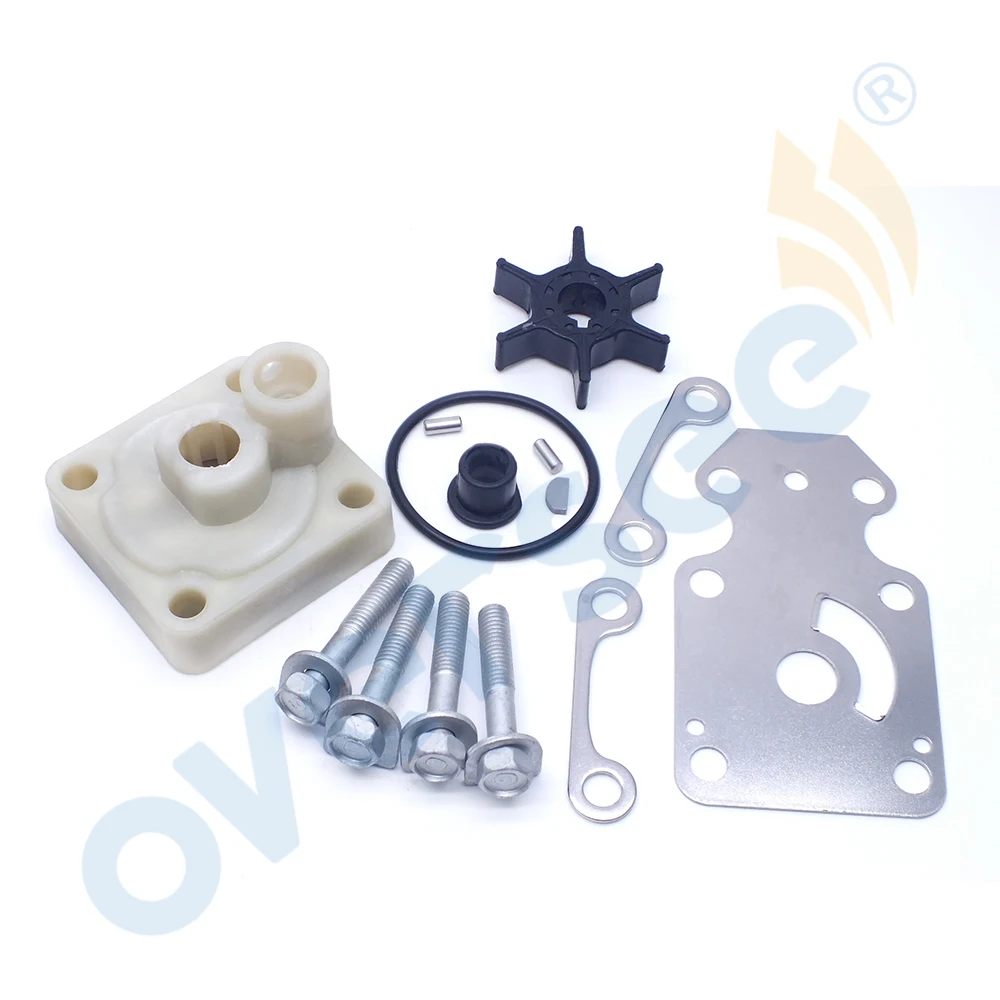 6AH-W0078 Water Pump Impeller Kit For Yamaha Outboard Parts 4T 15HP 25HP F15C F20B F9.9H 6AH-W0078-A2 6AH-W0078-00