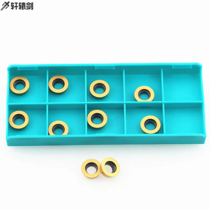 10 Chiếc RPMT1003MO TT TT9030 TT9080 Phay CNC Lưỡi Dao Cắt Carbide Máy Tiện