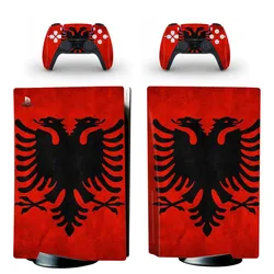 Albania National Flag PS5 Standard Disc Edition Skin Sticker Decal Cover for Console & Controller PS5 Skin Sticker