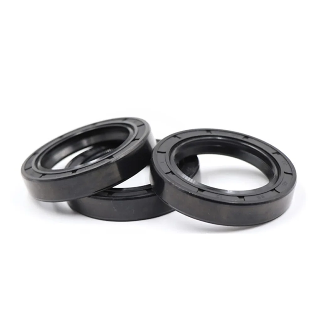 Black ID 50-75mm TC/FB/TG4 Skeleton Oil Seal Rings NBR Double Lip Seal Gasket For Rotation Shaft