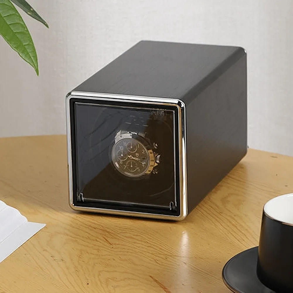 New Mini Automatic Watch Winder box,Similar Hands Waving Watch Winder Dobule Power Source Watch Winding Tool Watch Winder