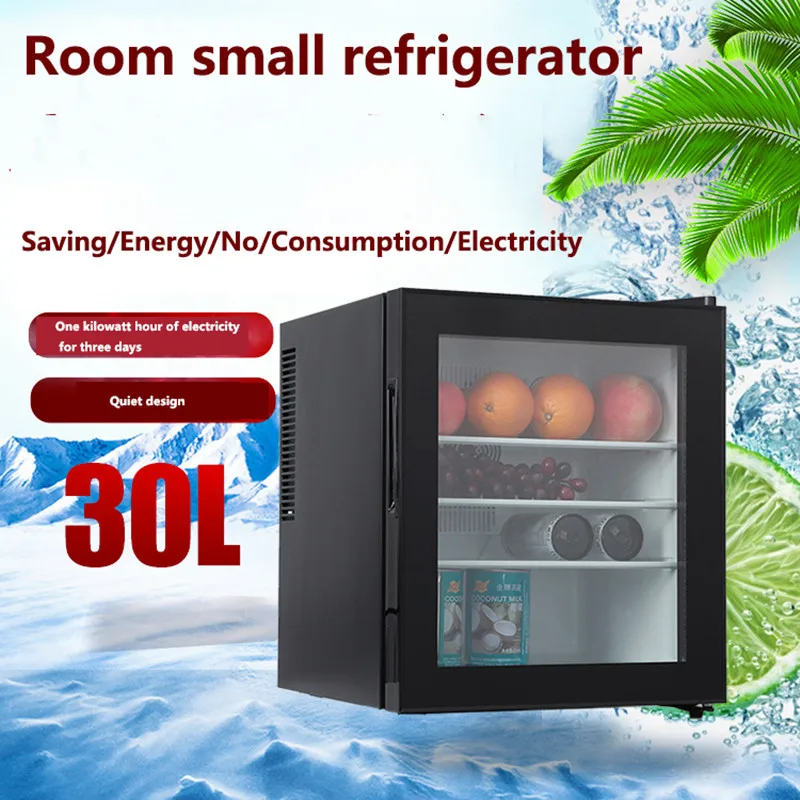 

Hotel Room Small Refrigerator 30L Refrigerated Fresh-Keeping Small Refrigerator Chip Refrigeration Energy-Saving Silent Refriger