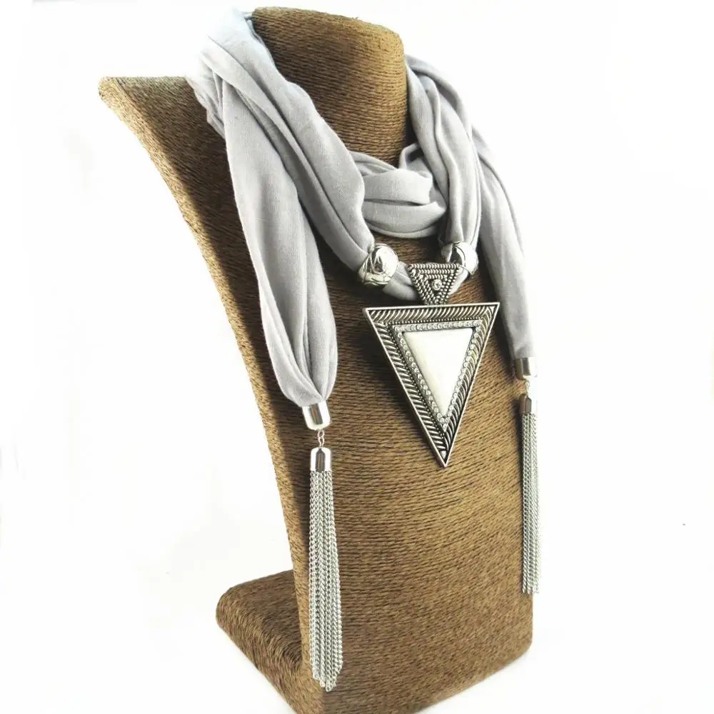 Multi-stile Collana di Dichiarazione Dei Monili Del Pendente Della Sciarpa Della Boemia Delle Donne Fazzoletto Da Collo Foulard Femme Accessori