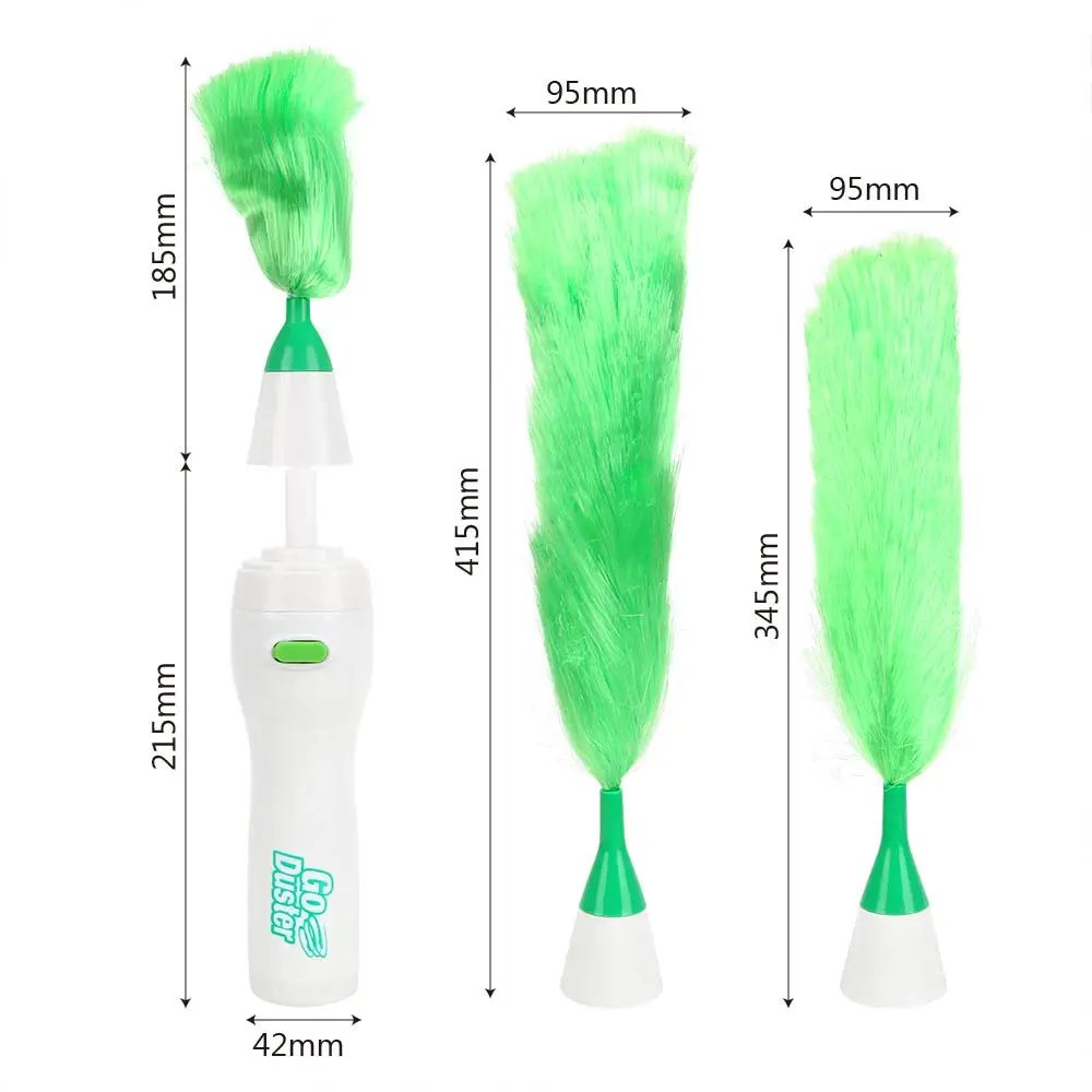 Soft Microfiber For Home Furniture Car Dust Cleaner Brush Window Bookshelf Multifunctional Electric Feather Duster