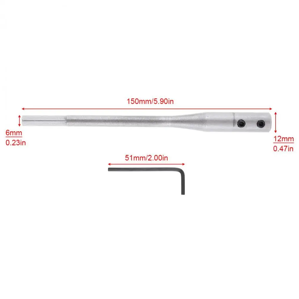 Imagem -02 - Haste de Extensão de Broca de Aço Liga Haste de Conexão Rápida Haste para Extensão Hex Shank Bits 150 mm 300 mm