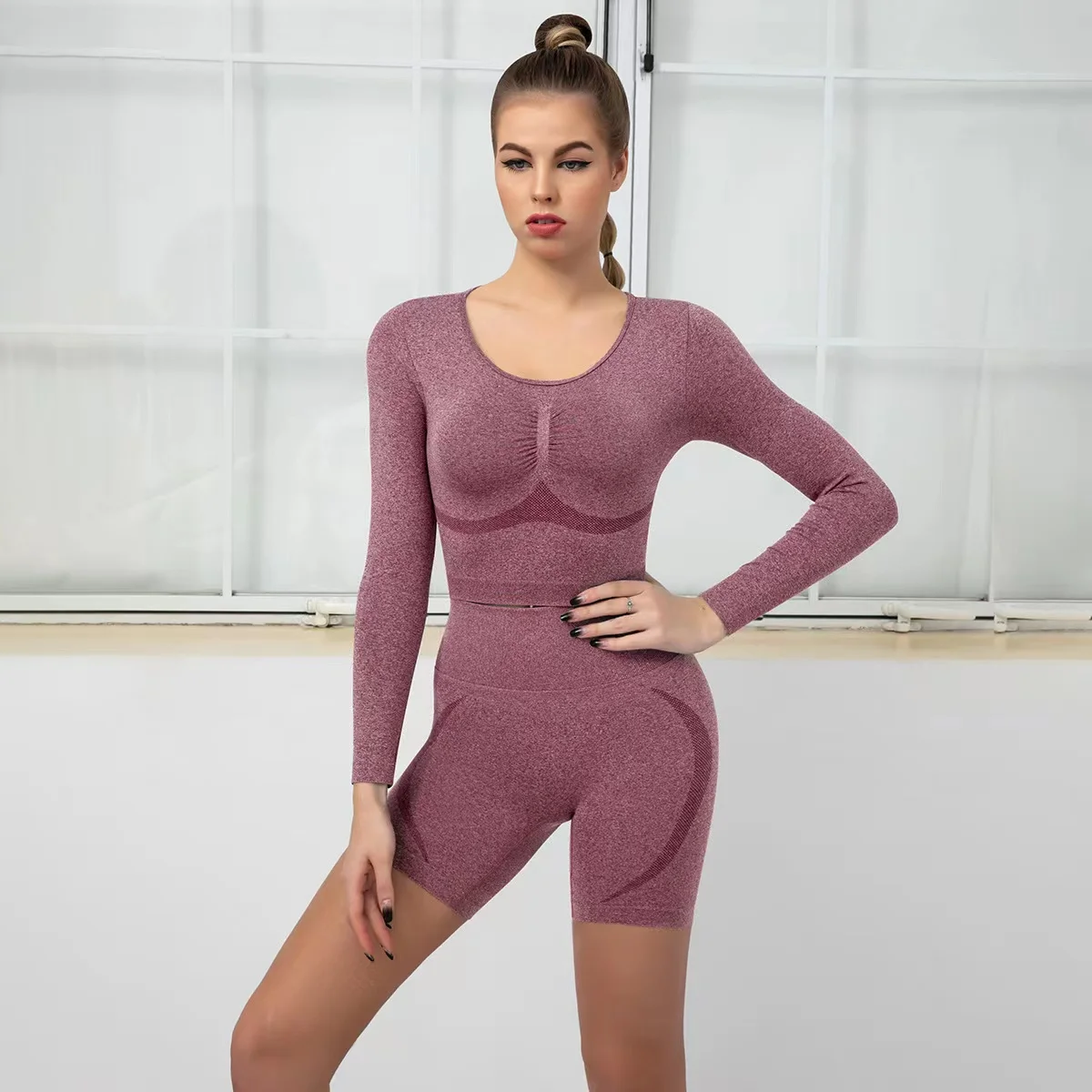 Yoga Clothing Set Sports Suit Women Sportswear Sports Outfit Fitness Set Athletic Wear Gym Seamless Workout Clothes For Women