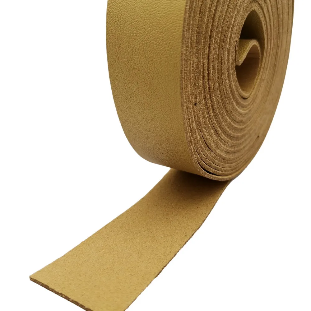 5 Yards 30mm Wide Gold Faux Suede Leather Strip Microfiber Solidy Soft Leather Belt Band