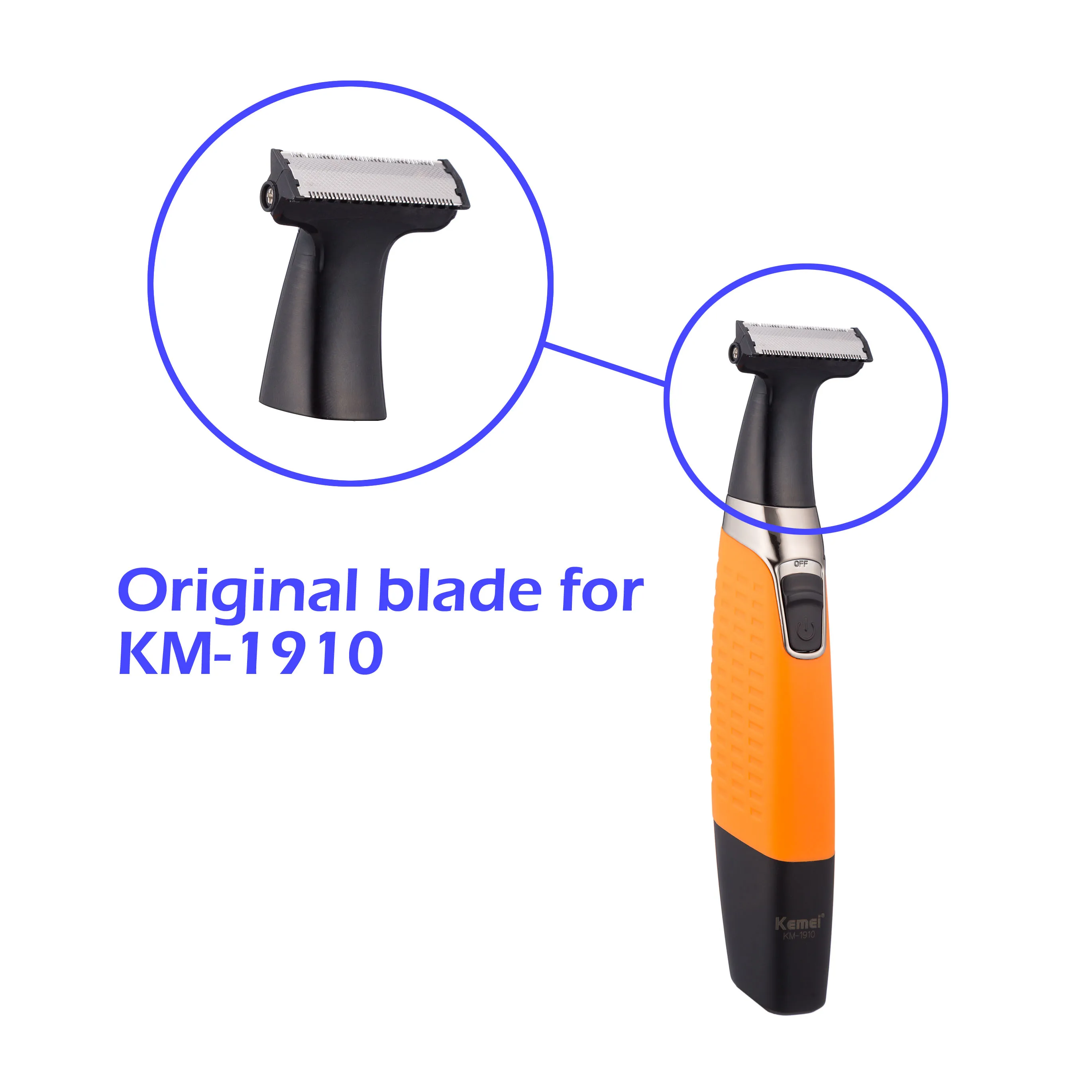 Kemei hair trimmer blade electric shaver spare parts shaver head razor blade for KM-1910 hair trimmer