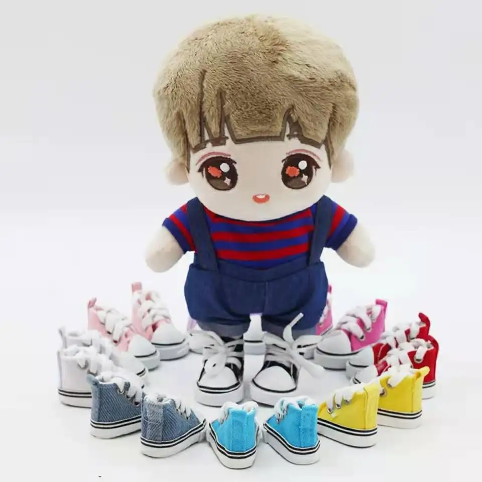 5Cm Doll Shoes 1/6 BJD Blyth Doll Accessories High Top Canvas BJD Handsome Candy Color Sneakers DIY Toy For Girls Fashion Shoes