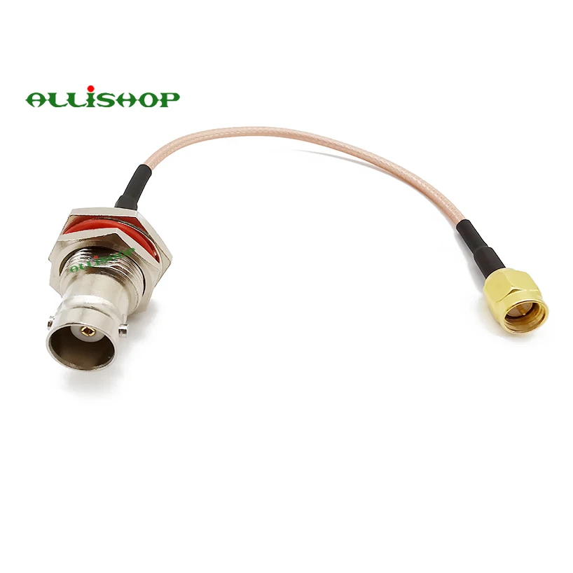 SMA Male to BNC Female Bulkhead Connector RF Assembly BNC Jack to SMA Plug RG316 Coaxial Cable 10CM-1M