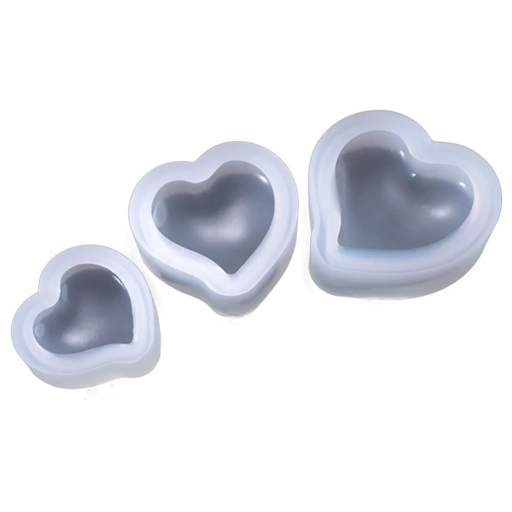 1pcs Silicone Resin Liquid Mold Heart Star Shape Pendant Casting Beads Crystal Molds Epoxy Clear DIY Jewelry Making Tool