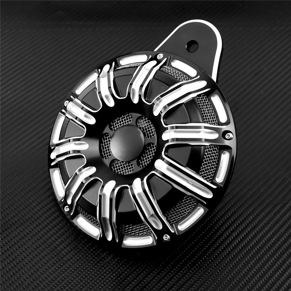 Motorcycle Black/Chrome Horn Cover Horns Loud Speaker Cover For Harley 91-17 Big Twin Sportster XL 883 1200 07-2018 Touring