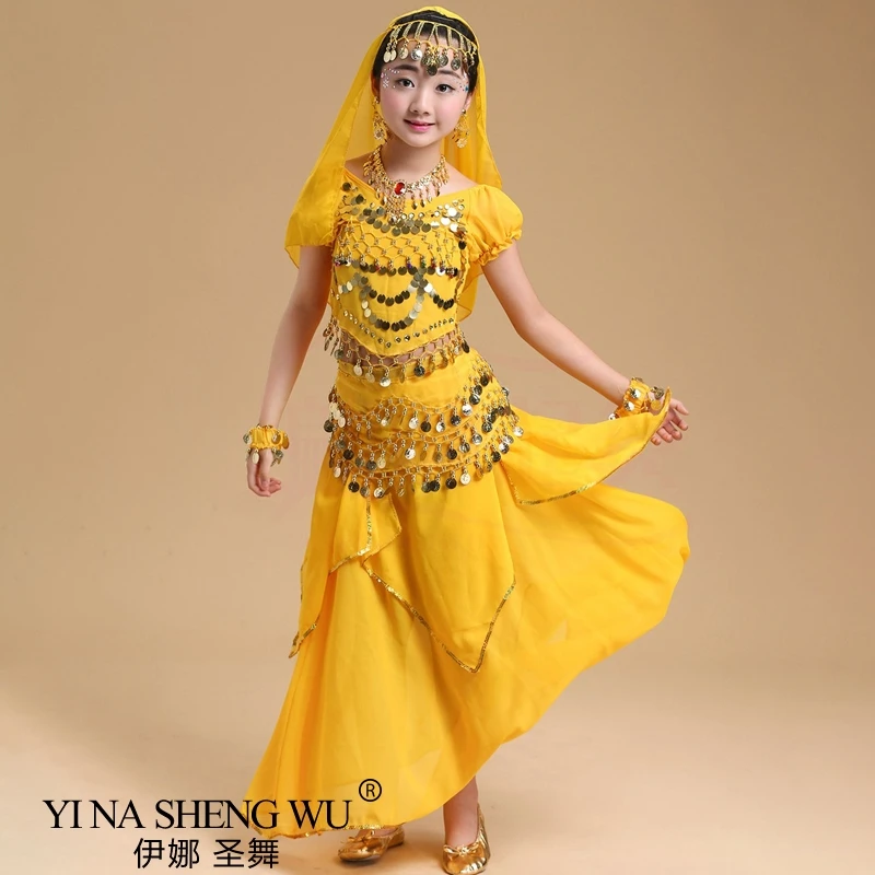 Trẻ Em & Người Lớn Múa Bụng Trang Phục Bộ Phương Đông Vũ Trang Phục Bellydance Bộ Bé Gái Ai Cập Bollywood Trẻ Em Múa Bụng Quần Áo