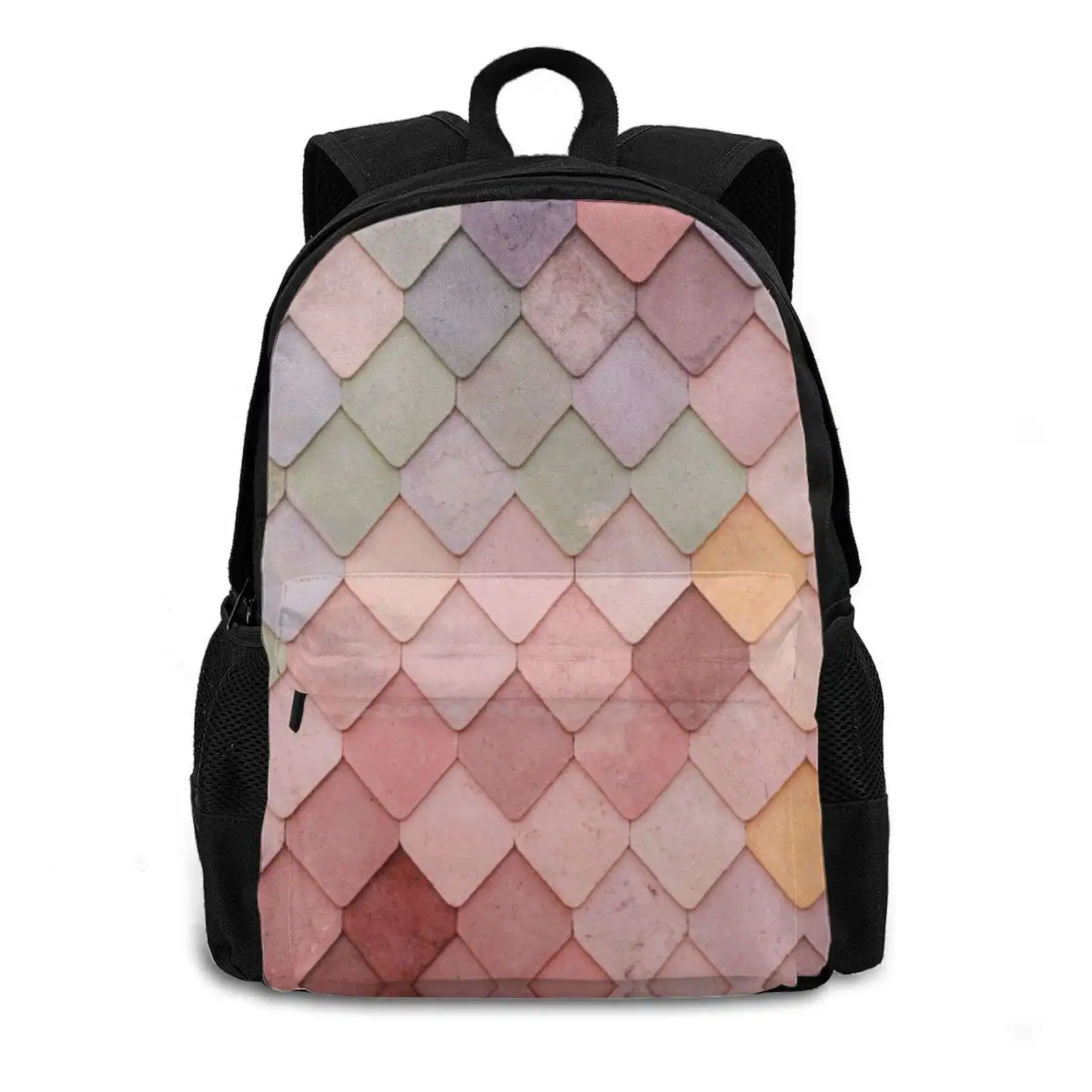 More Pink Squares Pattern Design Bag Student'S Backpack Lines Online Dark Red Patterns Pink Tigger Pattern Optical Illusion For