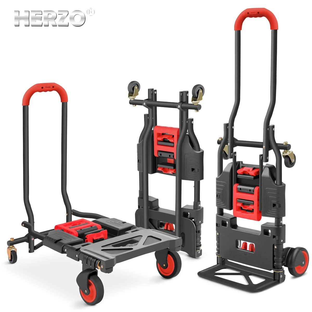 120 kg heavy foldable hand sack wheel cart folding cart trolley travel luggage shopping cart portable household