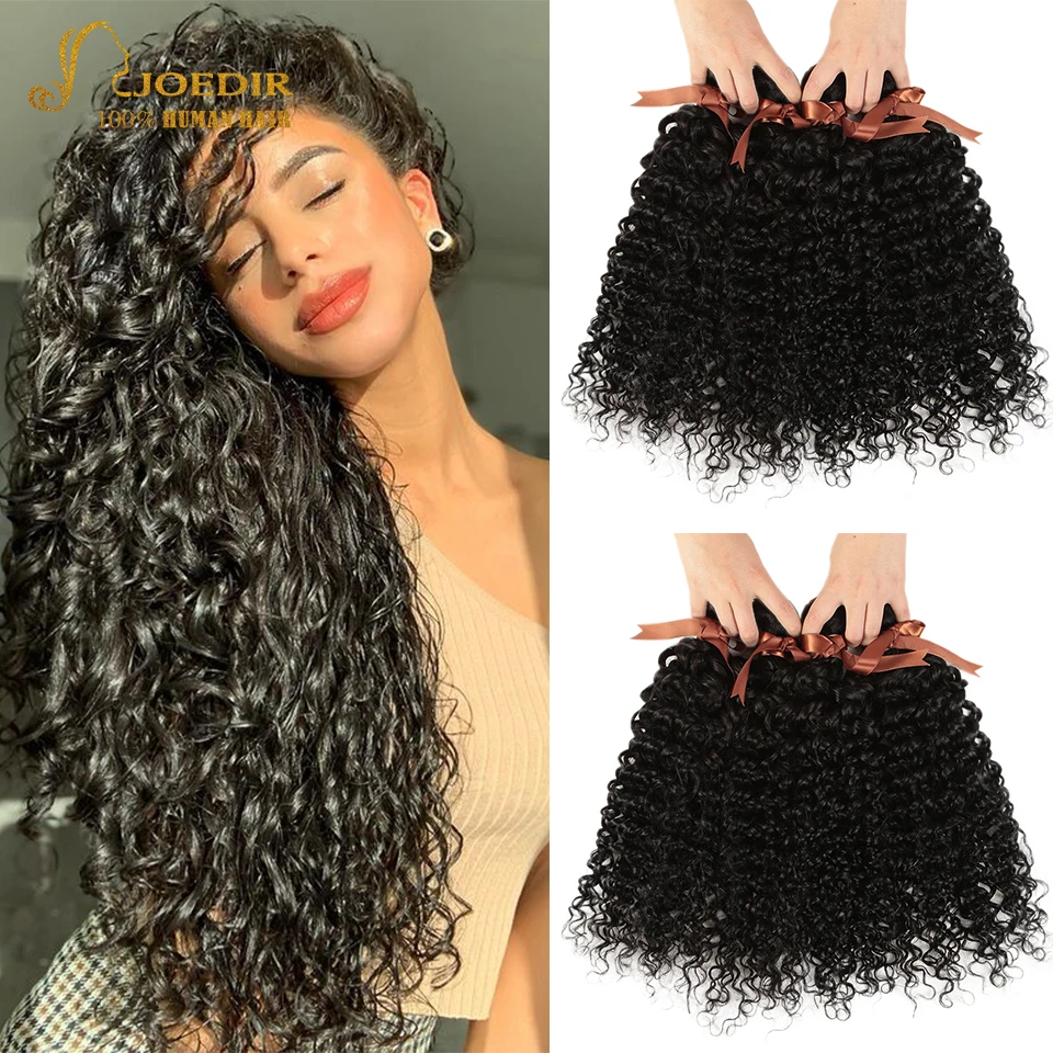 Peruvian Hair Bundles Human Hair Water Wave Bundles Joedir Non-Remy Raw Indian Water Hair Wet And Wavy Hair 3 4 Bundles Hair