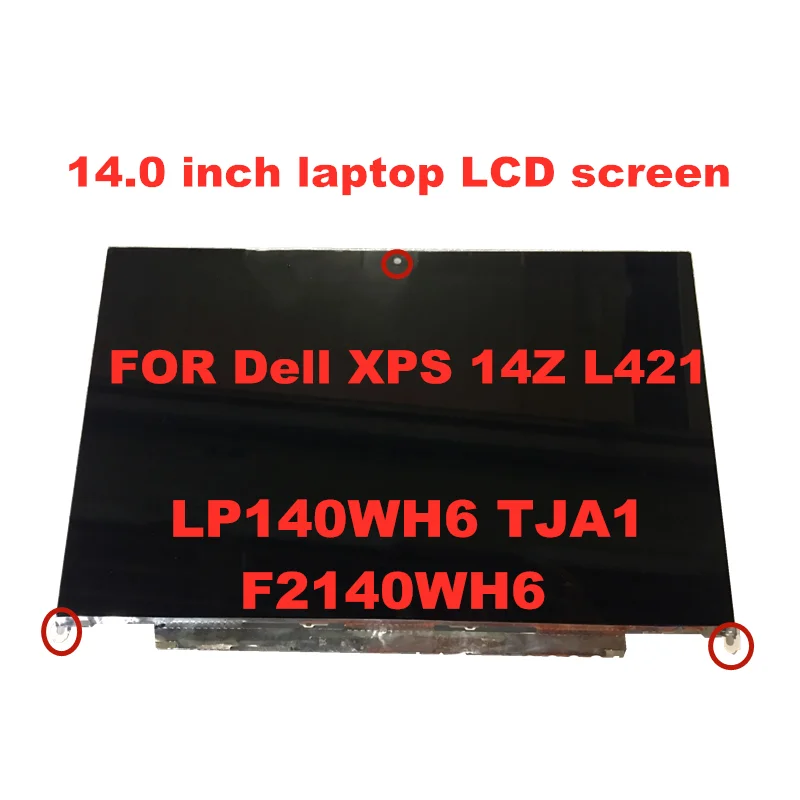 Imagem -02 - Tela Lcd para Dell Xps 14z Lp140wh6-tja1 F2140wh6 14 Polegadas 1366x768 40 Pinos Original