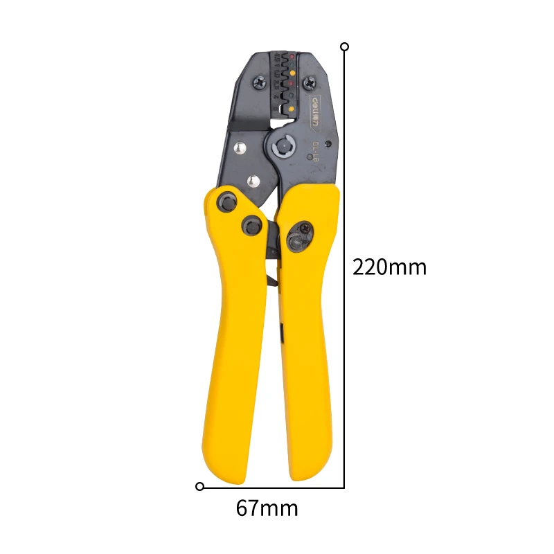 Toko Roti Profesional Kawat Diagram Melukiskan Gambaran Engineering Ratchet Terminal Crimping Tang Crimper Crimping Press Tang Eropa 0.5 1 1.5 2