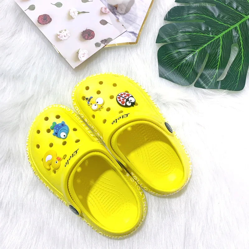 Children Boy Mules Clogs Kids Summer Mules Garden Beach Slipper Sandals Cave Hole Baby Shoes For Boys EUR23 24-29 30 31 32 33 34