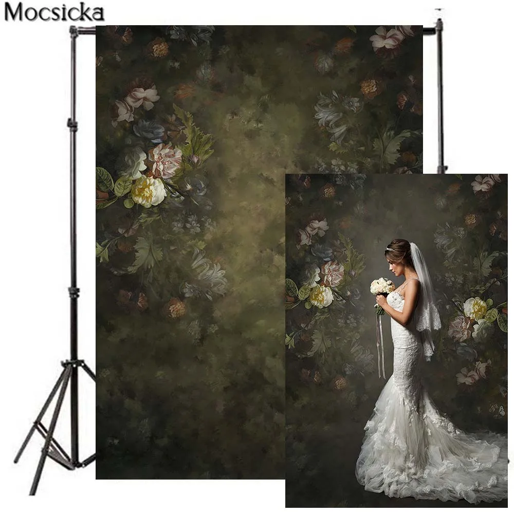 

Mocsicka Retro Abstract Flower Photography Background Newborn Baby Shower Wedding Family Portrait Backdrop PhotoStudio Photocall