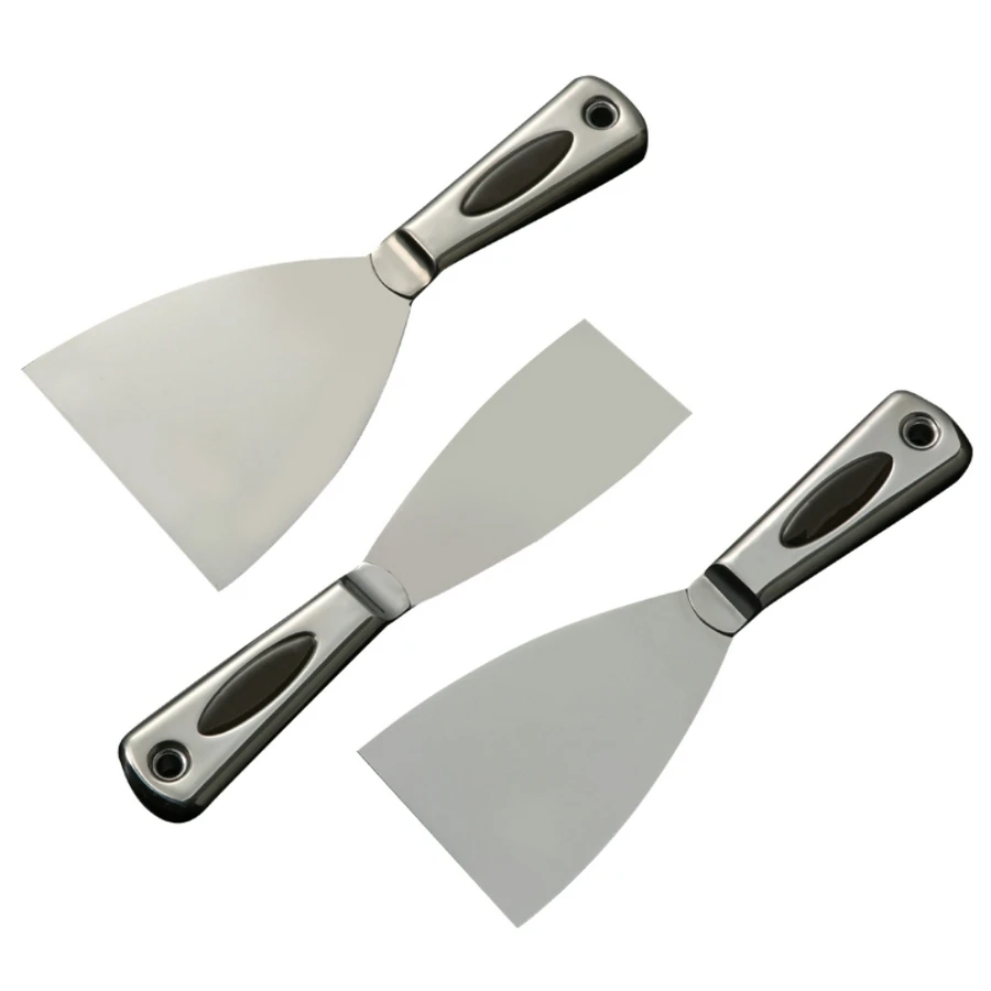 Stainless Steel Putty Knife Paint Tool Plaster Shovel Filling Spatula Tang Scraper Wall Decor Construction Hand Tool