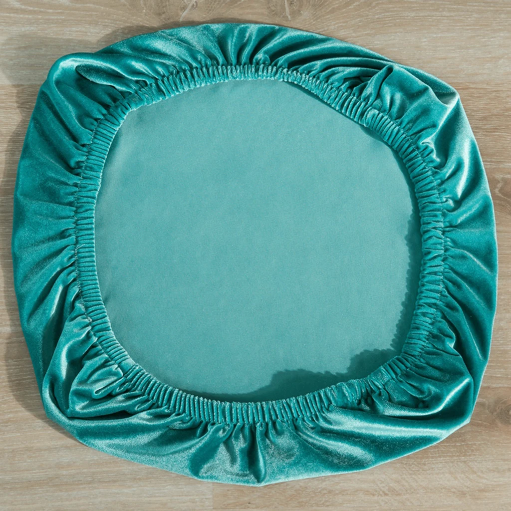 Stretch Non-Slip Velvet Kitchen Dining Seat Protector Slipcover Chair Cover for Wedding Banquet Seat Hotel Chair Bar Stool Party