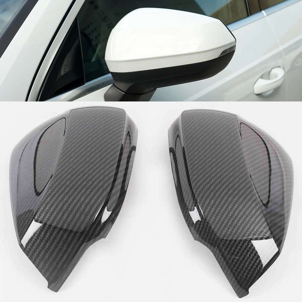 Carbon Fiber Look Rear View Side Mirror Cover For Audi Q2 Q2L Q3