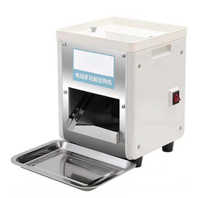 Pemotong daging komersial 850W, baja tahan karat penghancur otomatis 150kg/jam pemotong sayuran Rumah Tangga