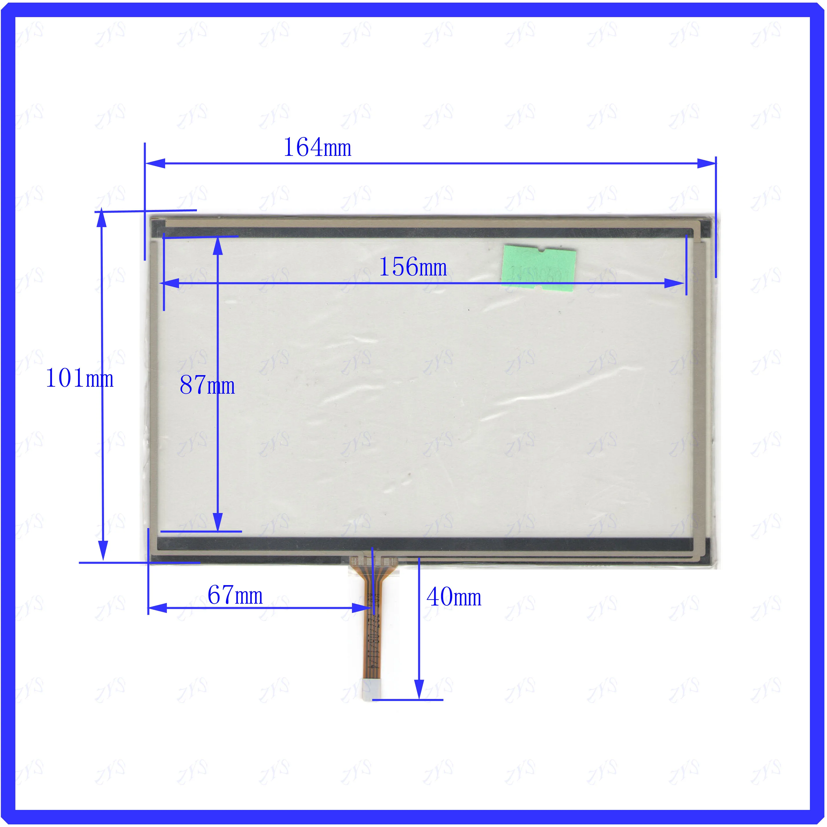 

ZhiYuSun 5PCS/Lot KDT727 164*101mm suitable 4lines resistance screen KDT-727 this is compatible blass suitable 164*101