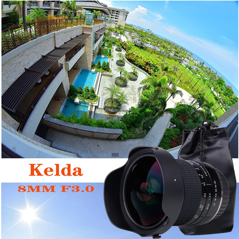 8mm F/3.0 Aspherical Circular Camera Lens Ultra Wide Fisheye Lens for Canon DSLR 550D 650D 750D 77D 80D 1100D Cameras