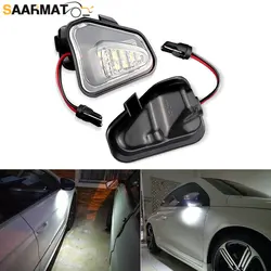 2X LED Puddle Light Bulb Under Side Mirror Light No Error Led Puddle Lamp for Volkswagen VW Passat EOS CC Scirocco Jetta