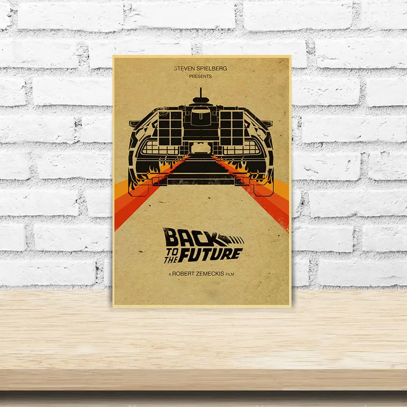 Vintage Classic Movie Back To The Future Poster Retro Kraft Paper Posters and Prints Home Decor Bar Print Wall Stickers Gifts