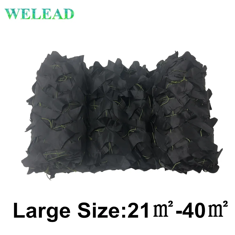 

Welead Large Size Black Reinforced Camouflage Nets Garden Shade Awnings Pergola Mesh 3x7 5x5 4x6 4x8 4x9 3x8 3x9 4x7