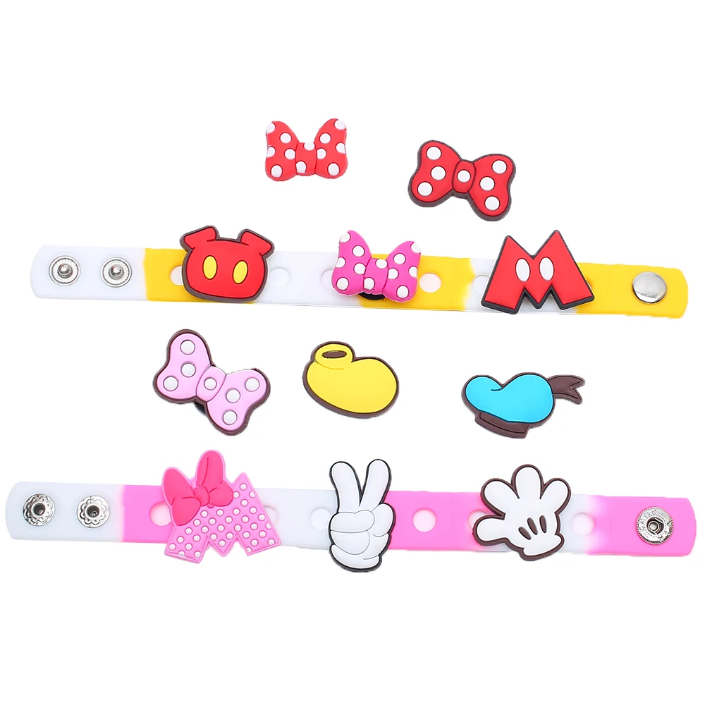 Bow Palm Hat 1pc Shoes Embellished Shoes Charm Shoe Accessories for clogs Kids School Gift Fit Wristband