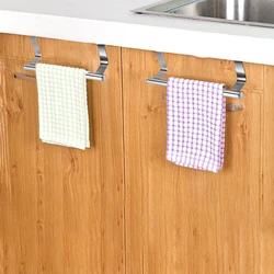 Cabinet Drawer Towel Hanging Rack Storage Holder Door Hanger Kitchen Bathroom Towel Hanger Wall Mounted Towel Holder