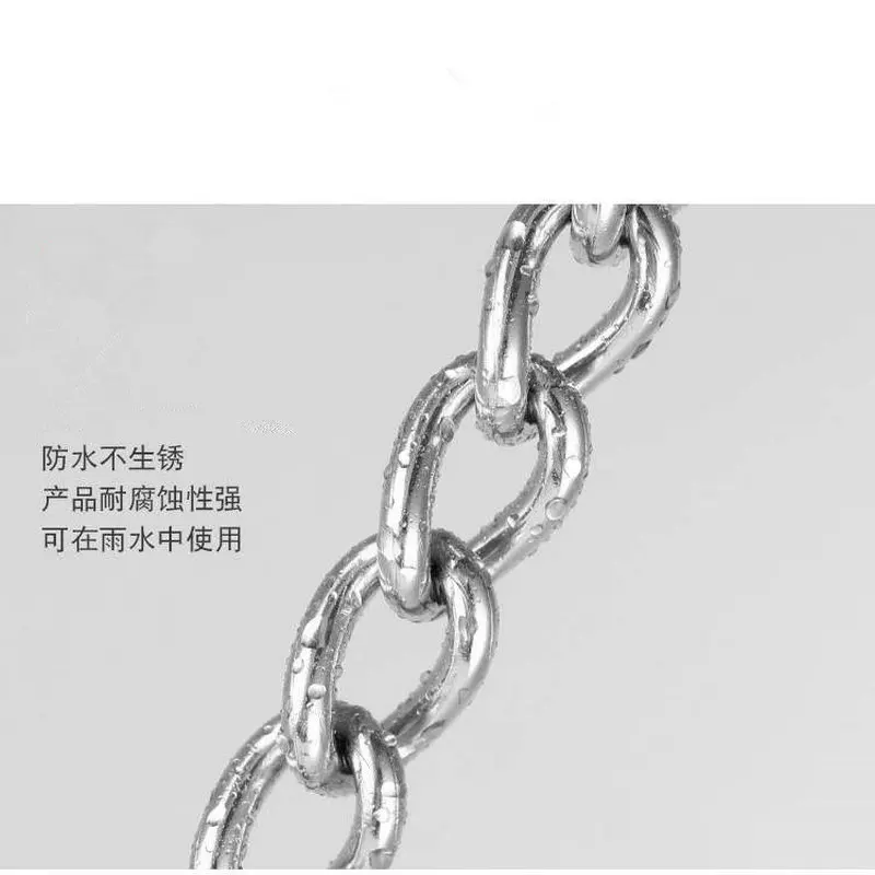 HQ LC02 1.2-4MM Dia Welded SS304 Stainless Steel Twist Link Chain for DIY Bracelets Necklace Jewelry Making Findings Accessory