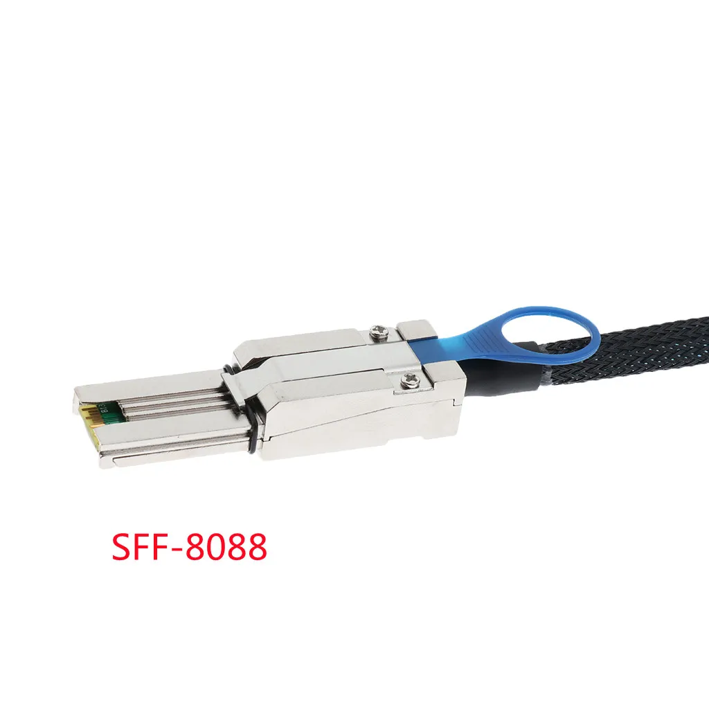 External SFF-8088 Male TO 4x SATA 7-Pin Socket Latch Data Adapter Cables 7 Pin