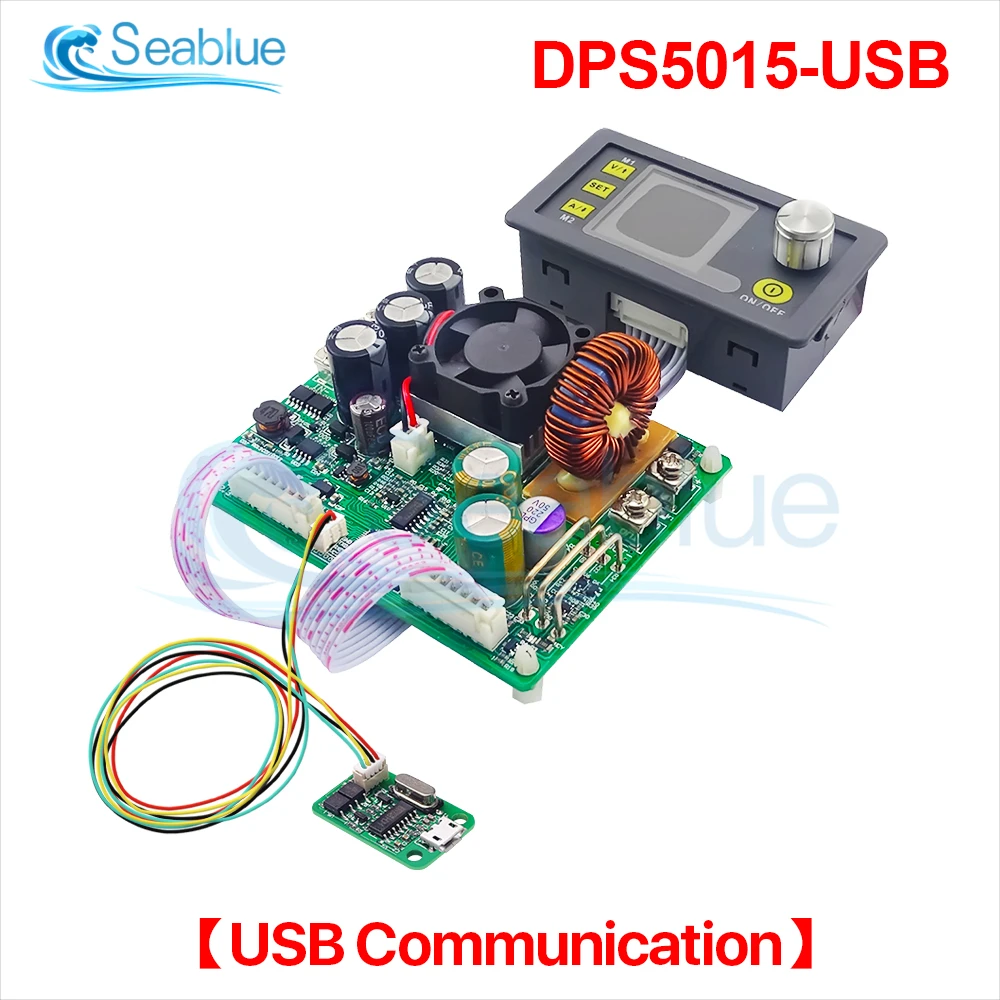 DPS5015 50V 15A Communication Constant Voltage Current DC Step-down Power Supply Module Buck Voltage Converter LCD Voltmeter