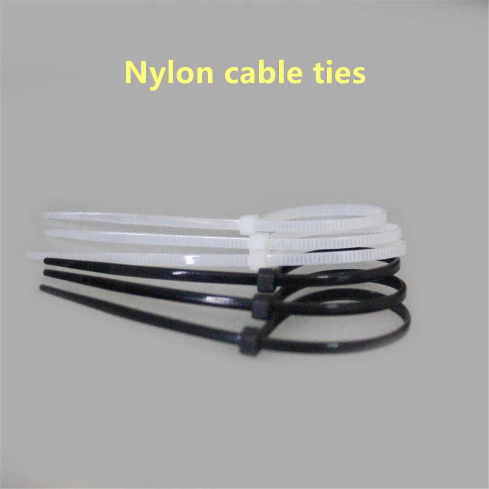 Qipang 50PCS fascetta fermacavo in Nylon di plastica autobloccante organizer nero fissare il cavo del cavo fascette con cerniera strumento avvolgicavo ad anello
