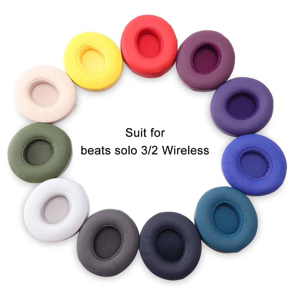 Ultra-soft Foam Earpads Replacement Sponge Cushion Earbuds for Beats Solo 3 2 Wireless Bluetooth Headphone