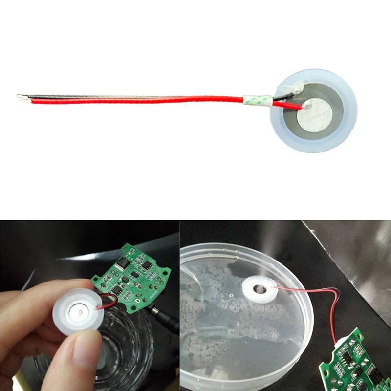 2 stücke 20mm 2,4 Mhz Ultraschall Nebel Maker Fogger Zerstäubung Wandler Oszillierende Piezoelektrischen Keramik Luftbefeuchter Zubehör – Detail 4