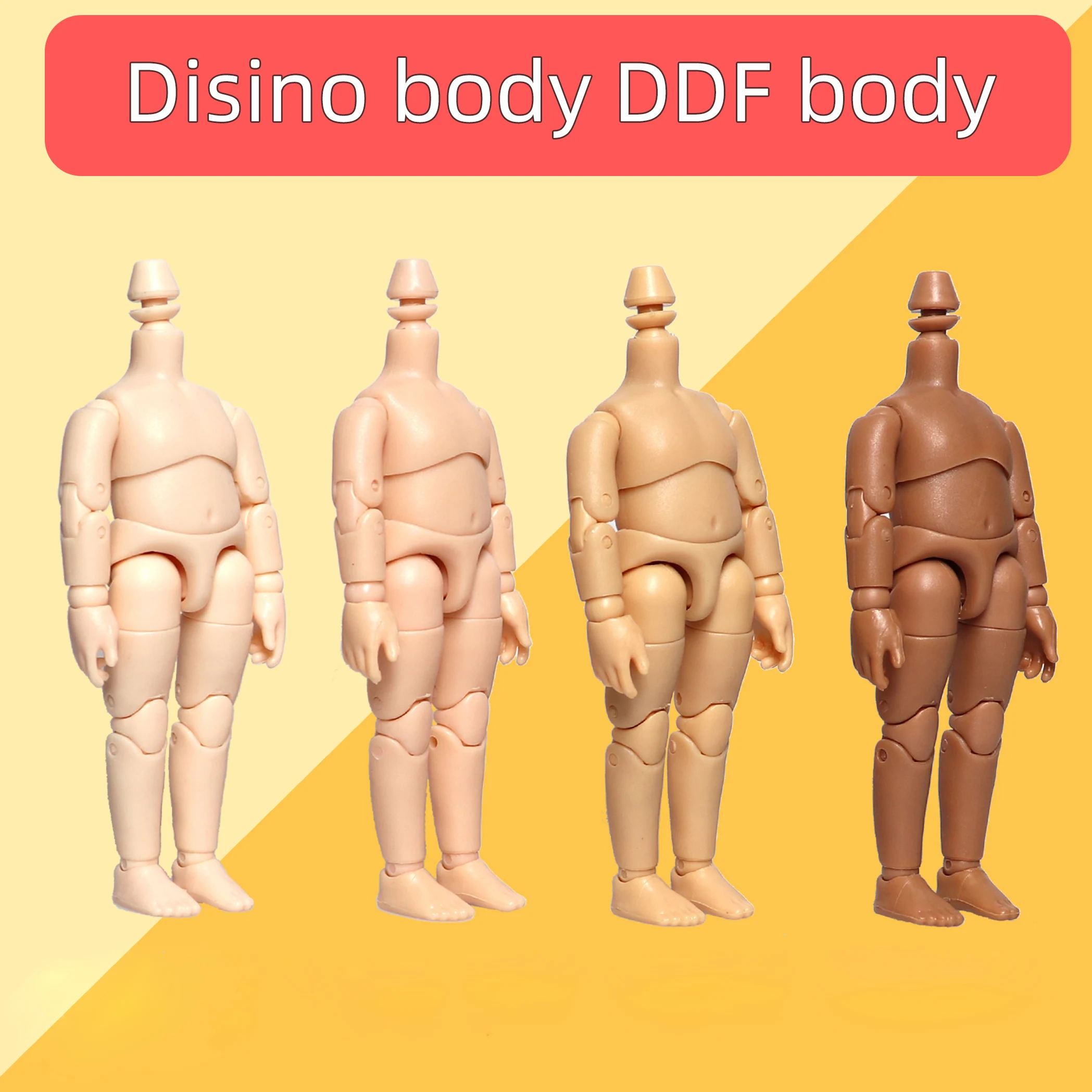 disono DDF body doll  bjd body for GSC clay head, 1 / 12bjd doll head ob11 joint body Replacement hand set